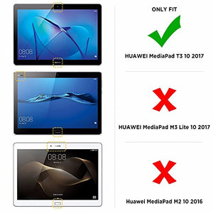 EasyAcc Cover Custodia per Huawei MediaPad T3 10, Ultra Sottile Smart Nero