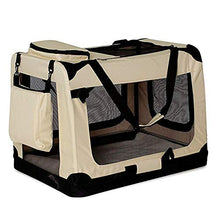 Carica l'immagine nel visualizzatore di Gallery, dibea TB10040, Borsa Trasportino per cani, Scatola (S) 50x34x36 cm, Beige