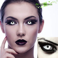 Carica l&#39;immagine nel visualizzatore di Gallery, Lenti a contatto colorate bianche per costume di Halloween, da zombie, set... - Ilgrandebazar