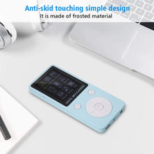 Carica l&#39;immagine nel visualizzatore di Gallery, Lettore Musicale Digitale, Schermo Portatile MP4 Supporto Lettore Musicale 32GB TF Card con Cuffia Lettore Musicale Stereo a Lungo Tempo di Attesa Lettore Digitale MP4(Blu)