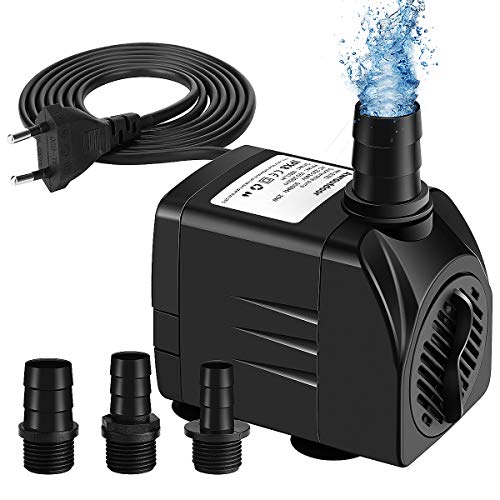 Awroutdoor Pompa Acqua Sommergibile, 25W Acquario, 1800L/H...