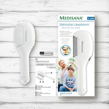Carica l&#39;immagine nel visualizzatore di Gallery, Medisana 41017 LC 860 Pettine per Pidocchi Elettrico, un Cuoio Bianco - Ilgrandebazar