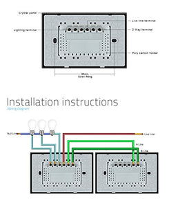 LIVOLO Interruttore della Luce con Indicatore LED Touch Switch Nero