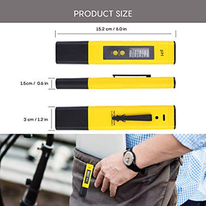 PH Tester Misuratore Digitale, Digitale Gamma 0.00-14.00 Penna...