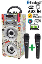 Carica l&#39;immagine nel visualizzatore di Gallery, DYNASONIC 025 - Altoparlante Bluetooth con modalità Modello 2, 2 Micros - Ilgrandebazar