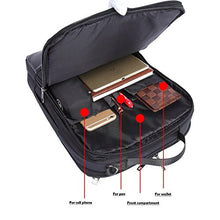 Carica l&#39;immagine nel visualizzatore di Gallery, Zaino Per PC Portatile, YAOHU Porta Computer 15.6 Pollici Nero