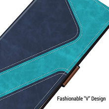 Carica l&#39;immagine nel visualizzatore di Gallery, MOBESV Custodia Xiaomi Redmi Note 8 PRO, Cover a Libro Blu/Aqua - Ilgrandebazar