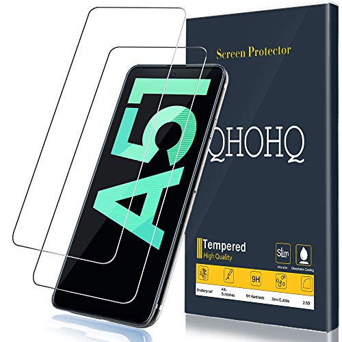 QHOHQ Pellicola Protettiva per Samsung Galaxy A51, [2 Pezzi] 2 Pezzi