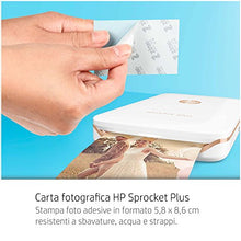 Carica l&#39;immagine nel visualizzatore di Gallery, HP 2LY72A Sprocket Plus Photo Paper per Stampe di Elevato Effetto,... - Ilgrandebazar