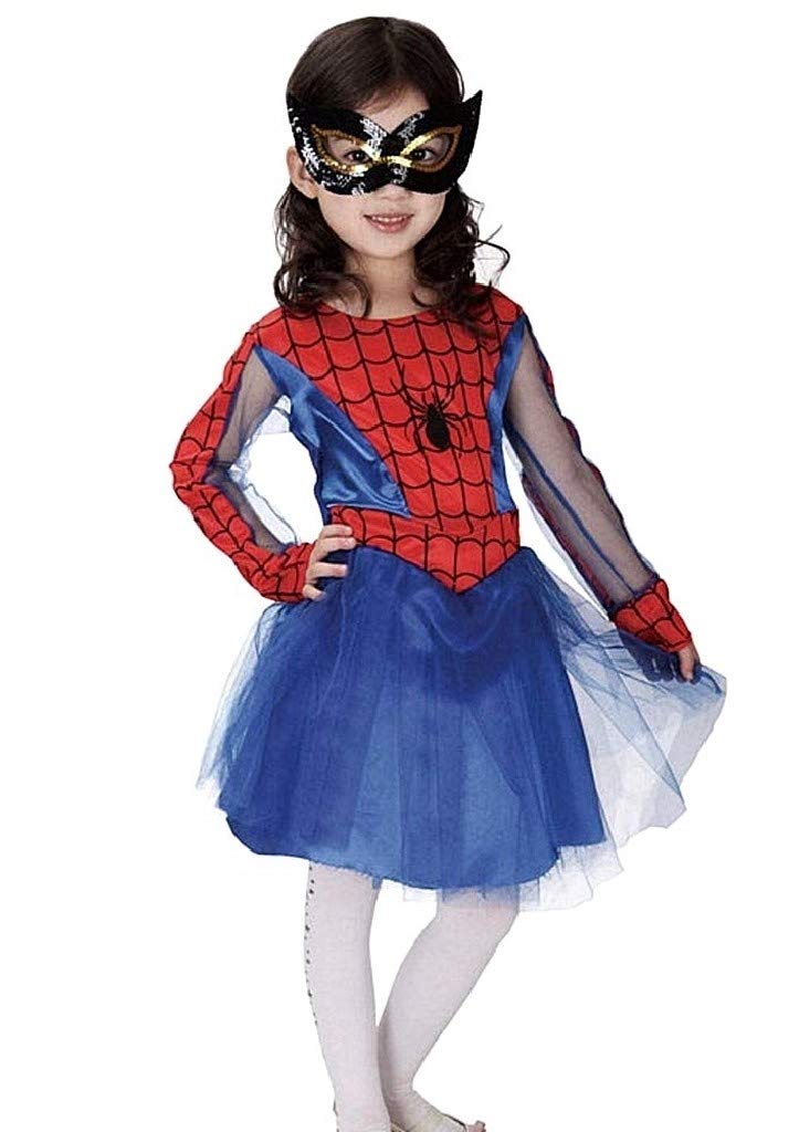Costume Spider Girl Bambina Halloween Vestito Carnevale Donna Ragno (( –