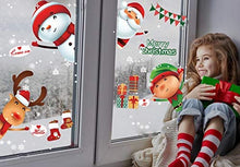 Carica l&#39;immagine nel visualizzatore di Gallery, QIANS Natale Vetrofanie Murali Fai da Te Finestra Decorazione Vetrina Wallpaper Adesivi Impermeabile Facile da Usare(Ciao)