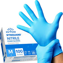Carica l&#39;immagine nel visualizzatore di Gallery, intco medical 100 guanti in Nitrile M senza polvere, senza lattice, ipoallergenici, certificati CE conforme alla norma EN455 guanti per alimenti guanti medici monouso