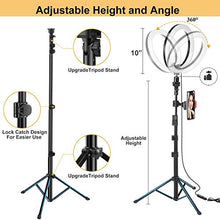 Carica l&#39;immagine nel visualizzatore di Gallery, UPhitnis Luce per selfie da 10&quot;con supporto treppiede e 10&quot;COMBINATION
