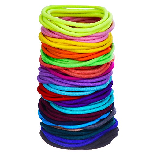 100 Pezzi Fasce Elastici per Capelli Legami Coda di Cavallo Bande... - Ilgrandebazar