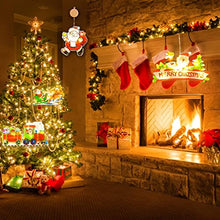 Carica l'immagine nel visualizzatore di Gallery, SIXIUDIA Luci Appese A Ventosa di Natale， Lampade di Natale LED Finestra Appeso Luci,Giardino, Interna Esterno Decorazione della Parete Ornamenti Decorativi Appesi （Sciare Babbo Natale）