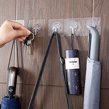 Carica l&#39;immagine nel visualizzatore di Gallery, LABOTA 20PCS Ganci Adesivi Trasparenti,Gancio a Parete per Cucina con Ganci in Acciaio Asciugamano da Bagno Ganci a soffitto