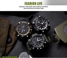 Carica l&#39;immagine nel visualizzatore di Gallery, Orologio da uomo, sportivo, impermeabile, digitale, con LED, grande cassa,... - Ilgrandebazar