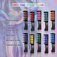 Carica l&#39;immagine nel visualizzatore di Gallery, Capelli gesso pettine, 10 Colori Gessetti per temporanea 10pack - Ilgrandebazar