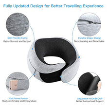 Carica l'immagine nel visualizzatore di Gallery, FYLINA Cuscino da Viaggio Memory Foam,Cuscino Cervicale Tightness...