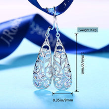 Carica l&#39;immagine nel visualizzatore di Gallery, Orecchini Donna, J.Rosée Argento 925 con 5A Zirconi Perfetto Regalo di...