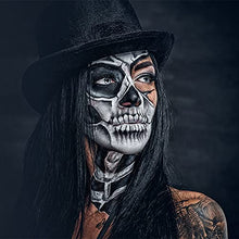 Carica l'immagine nel visualizzatore di Gallery, Trucco Acqua Premium con Spugna per Feste per Bambini Feste a Tema Carnevale di Halloween Zombie vampiri Clown Bianca