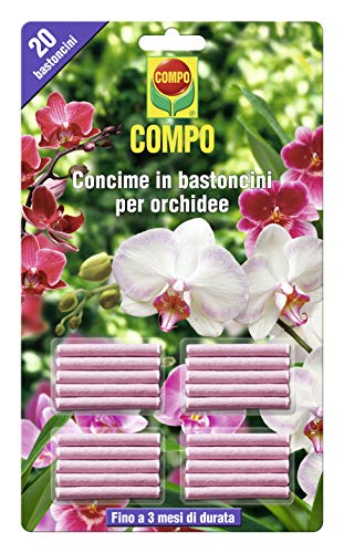 Compo, Concime in Bastoncini per Orchidee, Fino a 3 Mesi di nutrimento, 20...