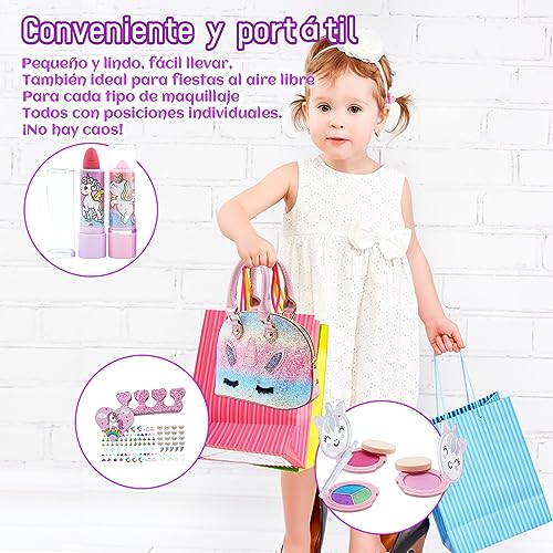 Set Trucchi Bambina 27 Pezzi - Trousse Unicorno, Trucchi Lavabili E Sicuri, Regalo Per Ragazze - Foto 9