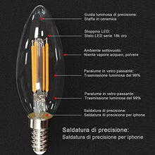 Carica l&#39;immagine nel visualizzatore di Gallery, EXTRASTAR Filamento LED E14, 4W Equivalenti a 35W, C35 E14 3000K-12 Pezzi - Ilgrandebazar