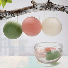 Carica l&#39;immagine nel visualizzatore di Gallery, Konjac Spugna, 5 Pezzi Miss Gorgeous Spugna Viso e Corpo con Tè Verde, 100%... - Ilgrandebazar