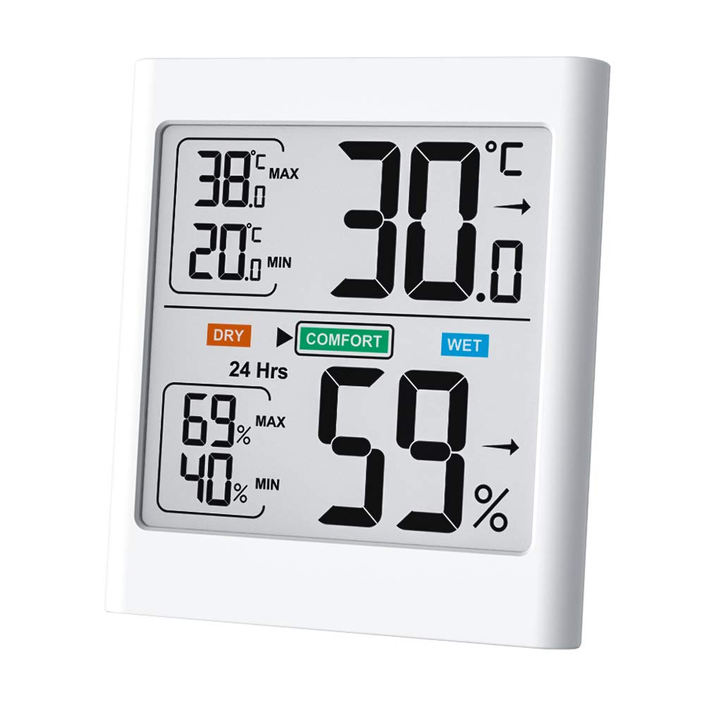 Byttron Termometro Igrometro Digitale,Monitor per Misuratore di White - Ilgrandebazar