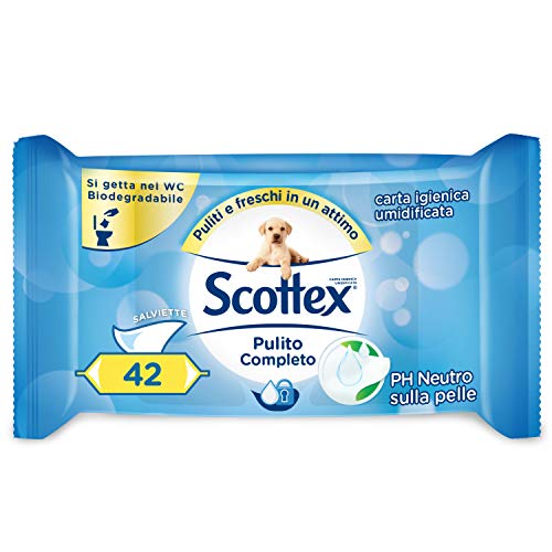 Scottex Pulito Completo, Carta Igienica Umidificata, Confezione da 42... - Ilgrandebazar