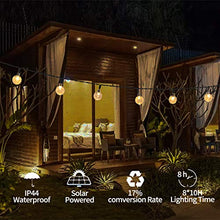 Carica l&#39;immagine nel visualizzatore di Gallery, Catena Luminosa Solare - 40 LED 8M/26.3FT Luci Decorative Bianco Caldo