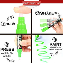 Carica l'immagine nel visualizzatore di Gallery, Pennarelli Gesso Liquido di DIGIELE, 8 Colori Assortiti Brillanti con 32... - Ilgrandebazar