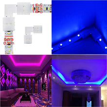 Carica l&#39;immagine nel visualizzatore di Gallery, RUNCCI 3528 2835 8mm 2 Pin Connettori Striscia LED, 5 connettori per jumper,...