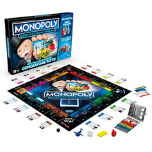 Carica l&#39;immagine nel visualizzatore di Gallery, Hasbro Monopoly Super Electronic Banking, Gioco in Scatola, Variante con Carte di Credito e Spazi Aerei, Include Lettore Elettronico Hasbro Gaming, per Famiglie e Bambini da 8 Anni in su