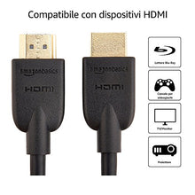 Carica l&#39;immagine nel visualizzatore di Gallery, AmazonBasics - Cavo Ultra HD HDMI 2.0 ad alta velocità, supporta 4,6 m