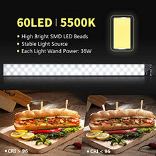 Carica l&#39;immagine nel visualizzatore di Gallery, Neewer Kit d’Illuminazione Luce 60 LED da Studio 2pz Bastone LED...