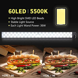 Neewer Kit d’Illuminazione Luce 60 LED da Studio 2pz Bastone LED...