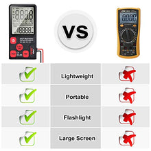 Carica l&#39;immagine nel visualizzatore di Gallery, Multimetro Digitale Tester, Portatile Display LCD Volt Automatico Frequenza... - Ilgrandebazar
