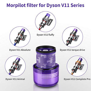 Morpilot Filtro Lavabili in Confezione da 2 per Aspirapolvere Dyson V11