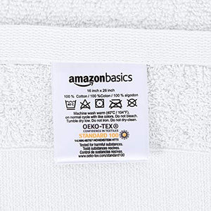 AmazonBasics, Everyday - 2 asciugamani per il viso uso quotidiano, Bianco - Ilgrandebazar