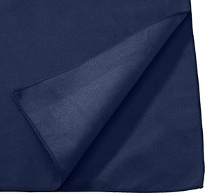 AmazonBasics - Asciugamano da bagno in microfibra, Microfibra, Nero/Blu