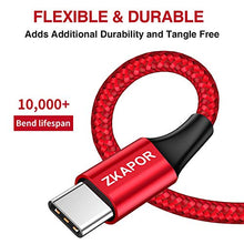 Carica l'immagine nel visualizzatore di Gallery, ZKAPOR Cavo USB C [4Pezzi, 0.3m 1m 2m 3m] Tipo C 3m