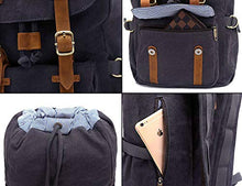 Carica l&#39;immagine nel visualizzatore di Gallery, EverVanz Zaino in Tela per Computer Portatile da 15&quot;, Borsa 1. Gris Foncé