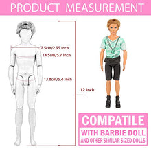 Carica l&#39;immagine nel visualizzatore di Gallery, Miunana 5 Abiti Vestiti alla Moda per Ken Doll Bambola (Slezionati A Caso) - Ilgrandebazar