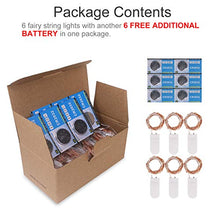 Carica l&#39;immagine nel visualizzatore di Gallery, Kolpop 3m 30 LED Lucine Decorative a Batteria (6 pezzi), Luci Filo di...