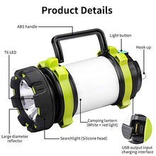 Carica l'immagine nel visualizzatore di Gallery, REEXBON Lanterna LED USB Ricaricabile 4 in 1 4000mAh 1200LM Verde 4000mah