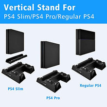 Carica l&#39;immagine nel visualizzatore di Gallery, OIVO PS4 Supporto Verticale con Ventola di Raffreddamento, Stazione di...