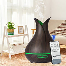 Carica l&#39;immagine nel visualizzatore di Gallery, KBAYBO Controllo remoto Diffusore Aromaterapia Aria Umidificatore Vaso Scuro