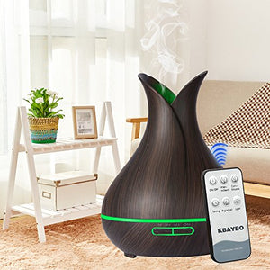 KBAYBO Controllo remoto Diffusore Aromaterapia Aria Umidificatore Vaso Scuro